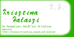 krisztina halaszi business card